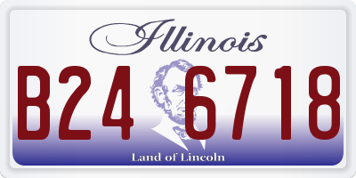 IL license plate B246718