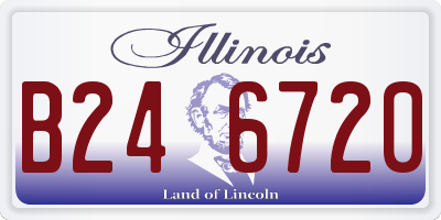 IL license plate B246720