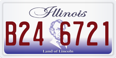 IL license plate B246721