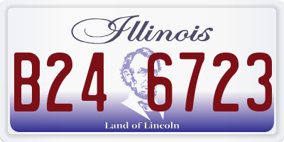 IL license plate B246723