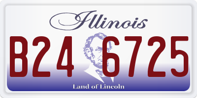 IL license plate B246725