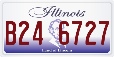 IL license plate B246727