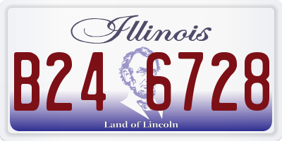 IL license plate B246728