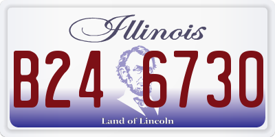 IL license plate B246730