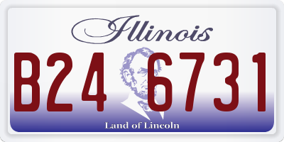 IL license plate B246731
