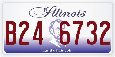 IL license plate B246732