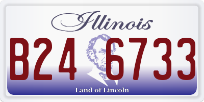 IL license plate B246733