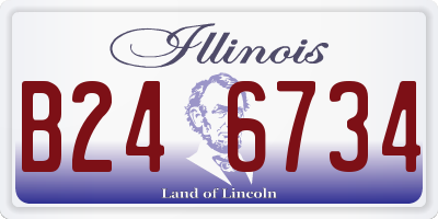IL license plate B246734