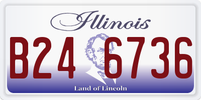 IL license plate B246736