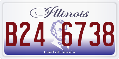 IL license plate B246738