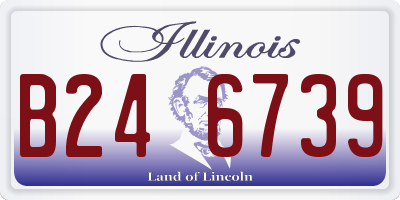 IL license plate B246739
