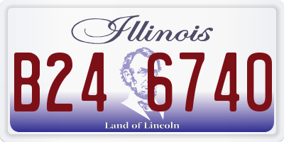 IL license plate B246740