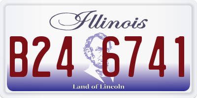 IL license plate B246741