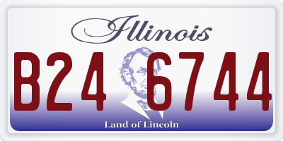 IL license plate B246744