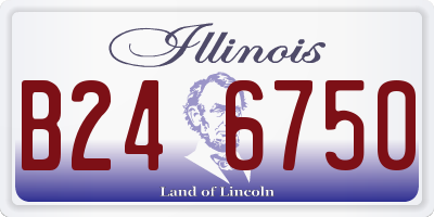 IL license plate B246750
