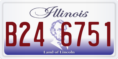 IL license plate B246751