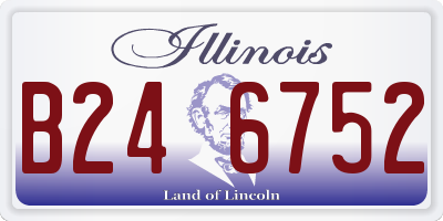 IL license plate B246752