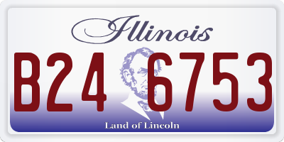 IL license plate B246753