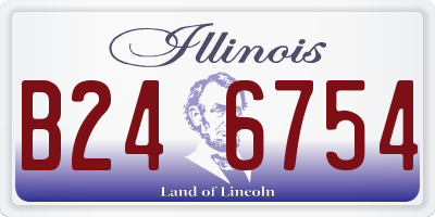 IL license plate B246754