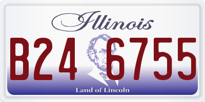 IL license plate B246755