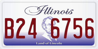 IL license plate B246756