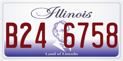 IL license plate B246758