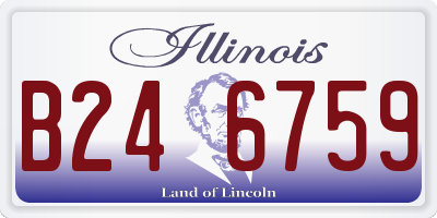 IL license plate B246759