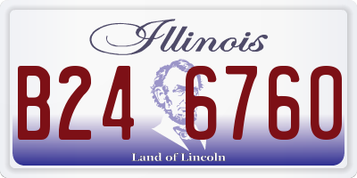 IL license plate B246760
