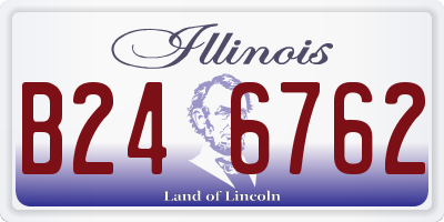 IL license plate B246762