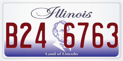 IL license plate B246763