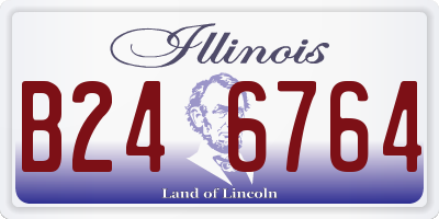 IL license plate B246764