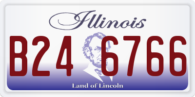 IL license plate B246766