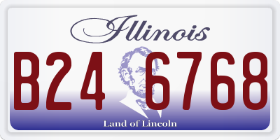 IL license plate B246768