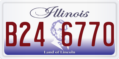 IL license plate B246770