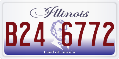IL license plate B246772