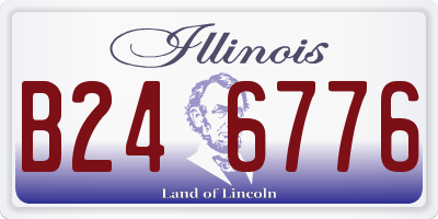 IL license plate B246776