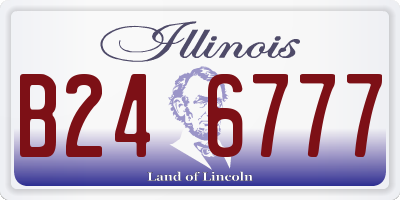 IL license plate B246777