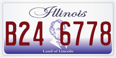IL license plate B246778