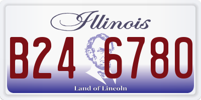 IL license plate B246780