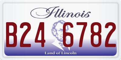 IL license plate B246782