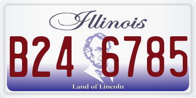 IL license plate B246785
