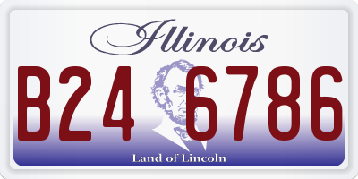 IL license plate B246786