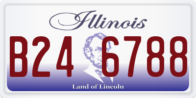 IL license plate B246788