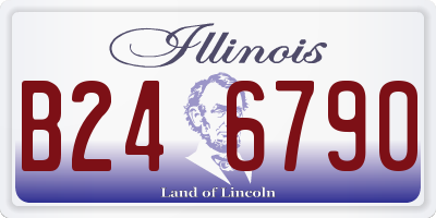 IL license plate B246790