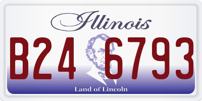 IL license plate B246793