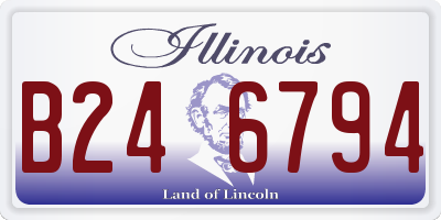 IL license plate B246794