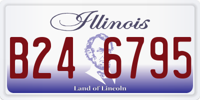 IL license plate B246795