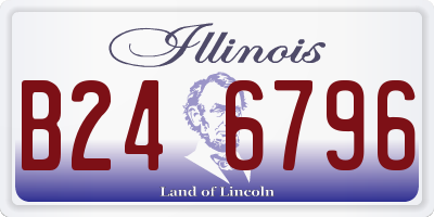 IL license plate B246796