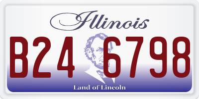 IL license plate B246798