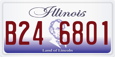 IL license plate B246801